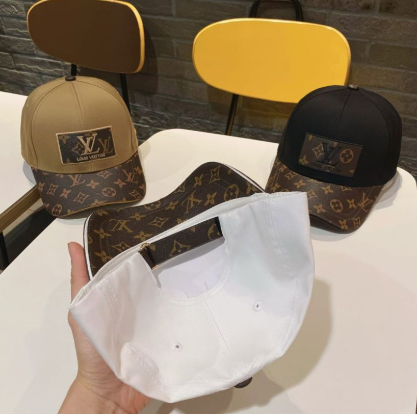 LOUIS VUITTON PATCH MONOGRAM CANVAS BRIM BASEBALL CAP – 1:1 HIGH END