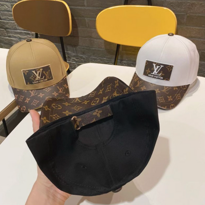 LOUIS VUITTON PATCH MONOGRAM CANVAS BRIM BASEBALL CAP – 1:1 HIGH END