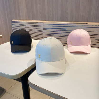 LOUIS VUITTON ICONIC LV BASEBALL CAP – WHITE / BLACK / PINK – 1:1 HIGH END
