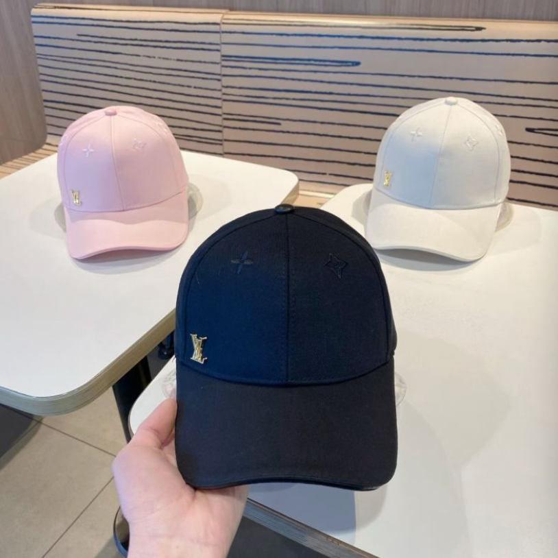 LOUIS VUITTON ICONIC LV BASEBALL CAP – WHITE / BLACK / PINK – 1:1 HIGH END