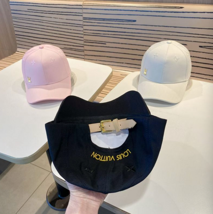 LOUIS VUITTON ICONIC LV BASEBALL CAP – WHITE / BLACK / PINK – 1:1 HIGH END