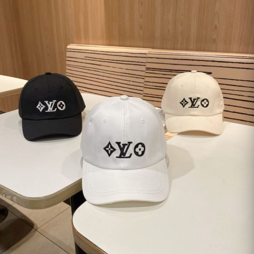 LOUIS VUITTON LV MONOGRAM FLOWER BASEBALL CAP – BLACK / WHITE / CREAM – 1:1 HIGH END