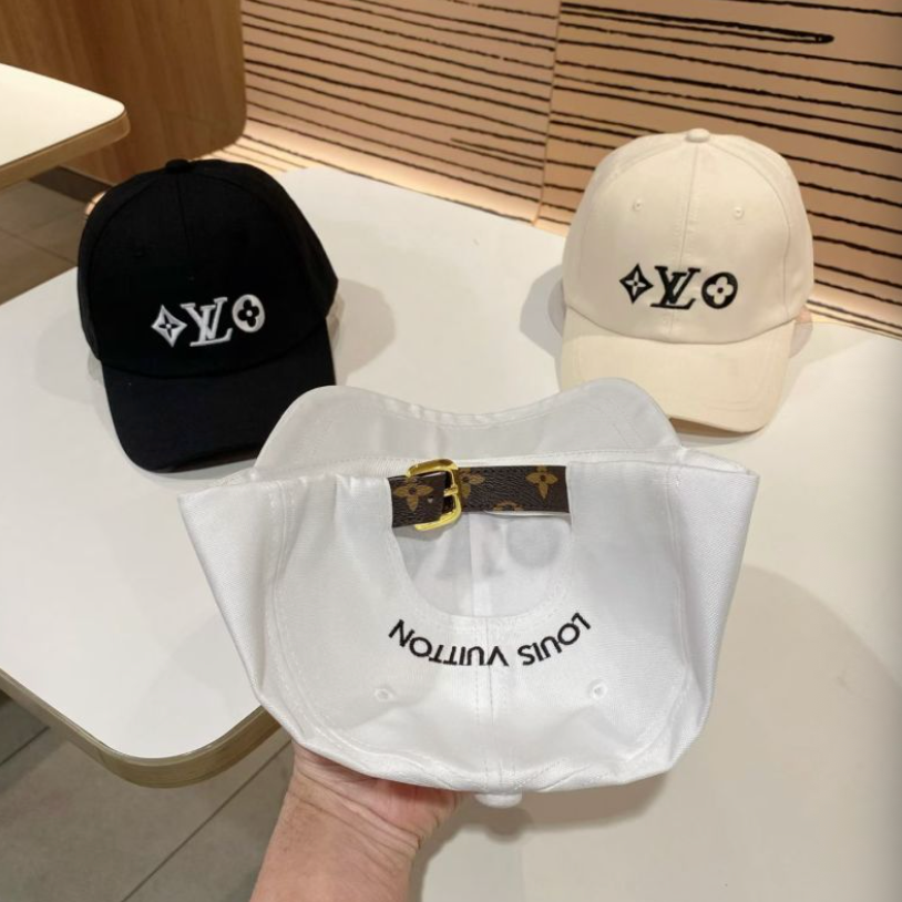 LOUIS VUITTON LV MONOGRAM FLOWER BASEBALL CAP – BLACK / WHITE / CREAM – 1:1 HIGH END
