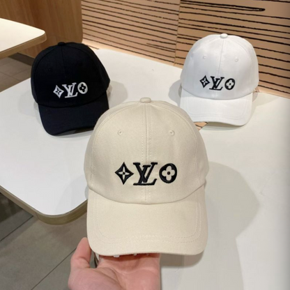 LOUIS VUITTON LV MONOGRAM FLOWER BASEBALL CAP – BLACK / WHITE / CREAM – 1:1 HIGH END