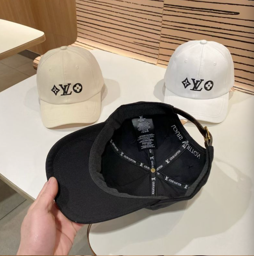 LOUIS VUITTON LV MONOGRAM FLOWER BASEBALL CAP – BLACK / WHITE / CREAM – 1:1 HIGH END