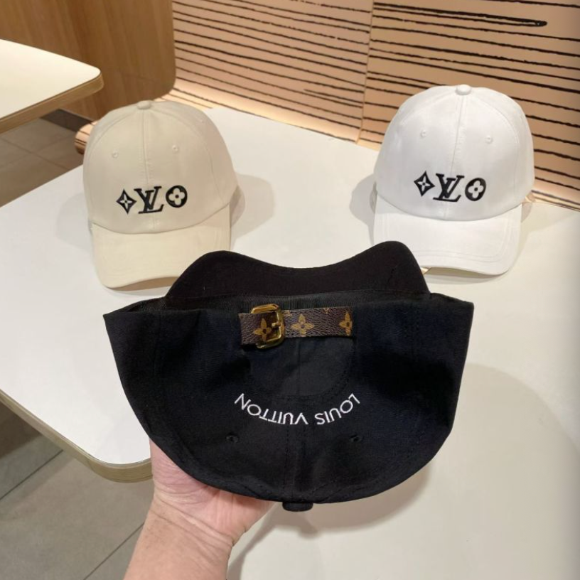 LOUIS VUITTON LV MONOGRAM FLOWER BASEBALL CAP – BLACK / WHITE / CREAM – 1:1 HIGH END