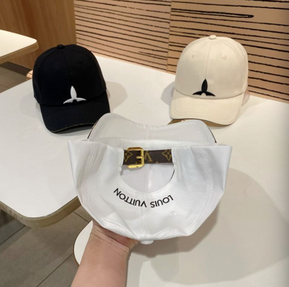 LOUIS VUITTON MONOGRAM FLOWER BASEBALL CAP – BLACK / WHITE / CREAM – 1:1 HIGH END