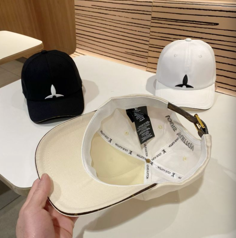 LOUIS VUITTON MONOGRAM FLOWER BASEBALL CAP – BLACK / WHITE / CREAM – 1:1 HIGH END