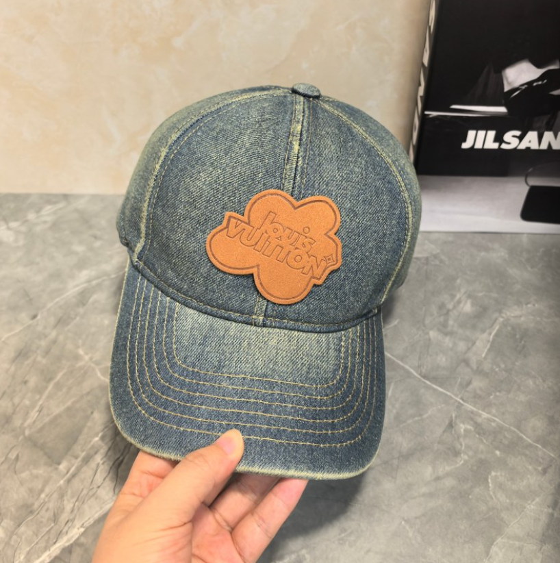 LOUIS VUITTON DENIM PATCH BASEBALL CAP – 1:1 HIGH END