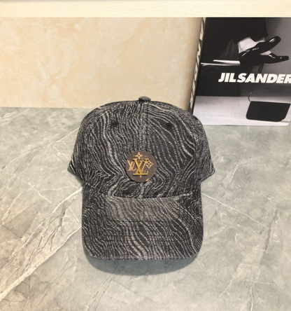 LOUIS VUITTON DENIM LV PATCH BASEBALL CAP – BLACK / BLUE / LIGHT BLUE – 1:1 HIGH END
