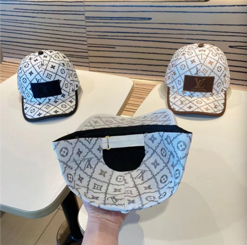 LOUIS VUITTON MONOGRAM PATCH BASEBALL CAP – WHITE / BLACK / BROWN  – 1:1 HIGH END