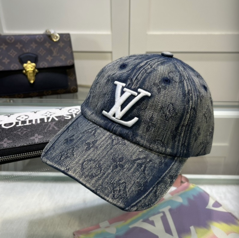LOUIS VUITTON MONOGRAM DENIM LV CAP – BLACK / WHITE / BLUE – 1:1 HIGH END