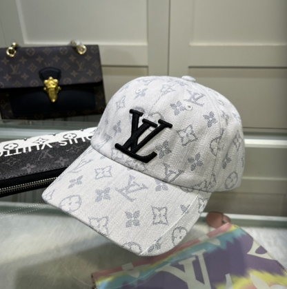 LOUIS VUITTON MONOGRAM DENIM LV CAP – BLACK / WHITE / BLUE – 1:1 HIGH END