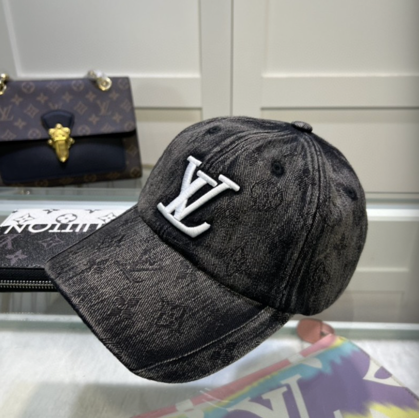 LOUIS VUITTON MONOGRAM DENIM LV CAP – BLACK / WHITE / BLUE – 1:1 HIGH END