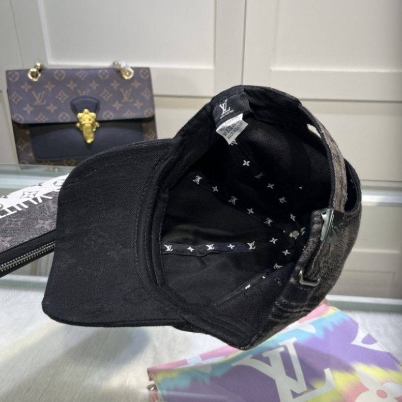 LOUIS VUITTON MONOGRAM DENIM LV CAP – BLACK / WHITE / BLUE – 1:1 HIGH END