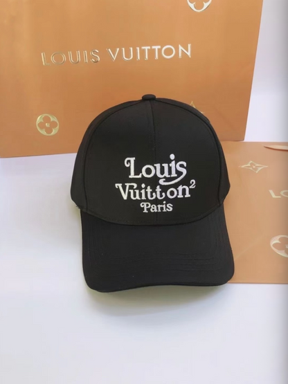 LOUIS VUITTON LV LOGO CAP – BLACK / WHITE / GRAY – 1:1 HIGH END