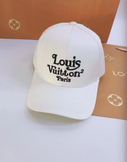LOUIS VUITTON LV LOGO CAP – BLACK / WHITE / GRAY – 1:1 HIGH END