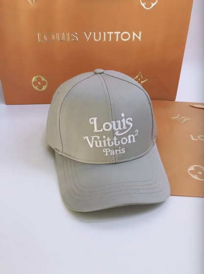 LOUIS VUITTON LV LOGO CAP – BLACK / WHITE / GRAY – 1:1 HIGH END