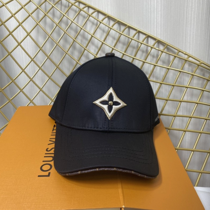 LOUIS VUITTON MONOGRAM FLOWER PATCH CAP – BLACK / WHITE / BEIGE – 1:1 HIGH END