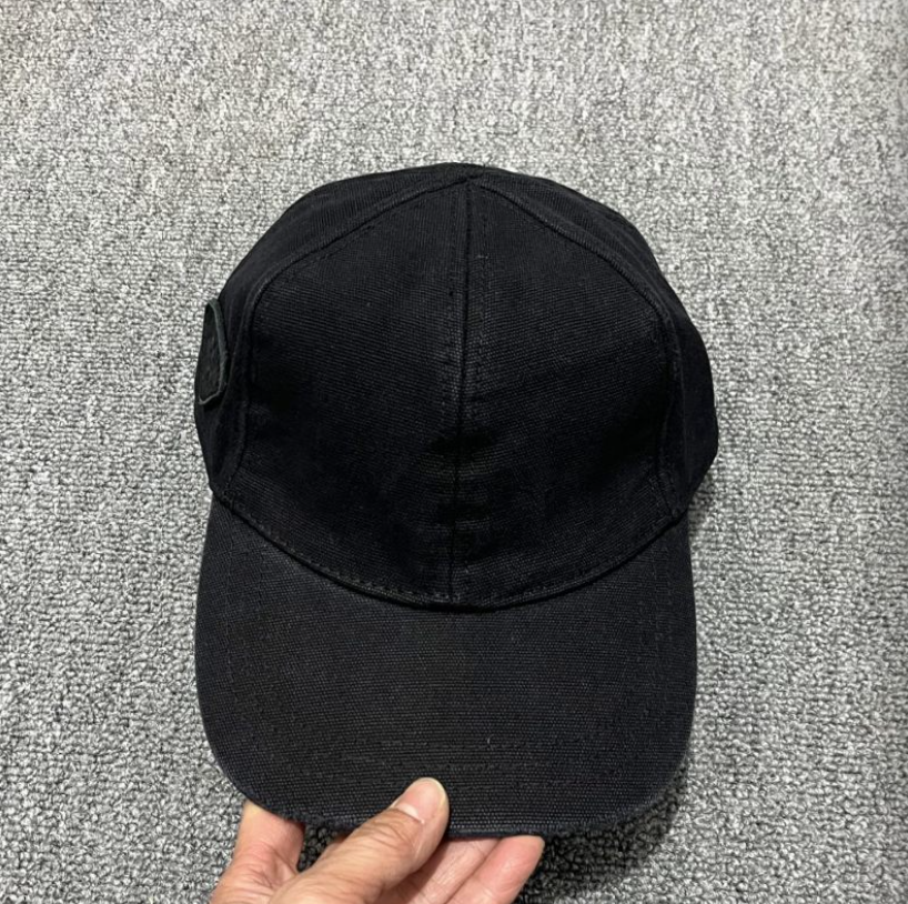 PRADA WASHED DENIM EMBROIDERED LOGO HEADWEAR – BASEBALL CAP & BUCKET HAT – COCOA BROWN / WASHED BLACK – 1:1 HIGH END