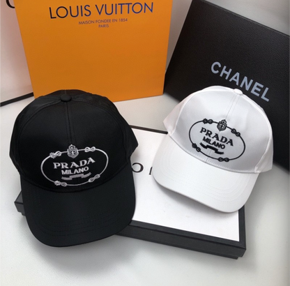 PRADA RE-NYLON EMBROIDERED LOGO BASEBALL CAP – FULL SET – 1:1 HIGH END