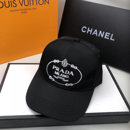 PRADA RE-NYLON EMBROIDERED LOGO BASEBALL CAP – FULL SET – 1:1 HIGH END