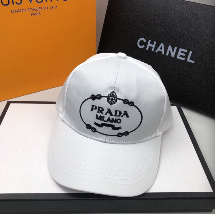 PRADA RE-NYLON EMBROIDERED LOGO BASEBALL CAP – FULL SET – 1:1 HIGH END