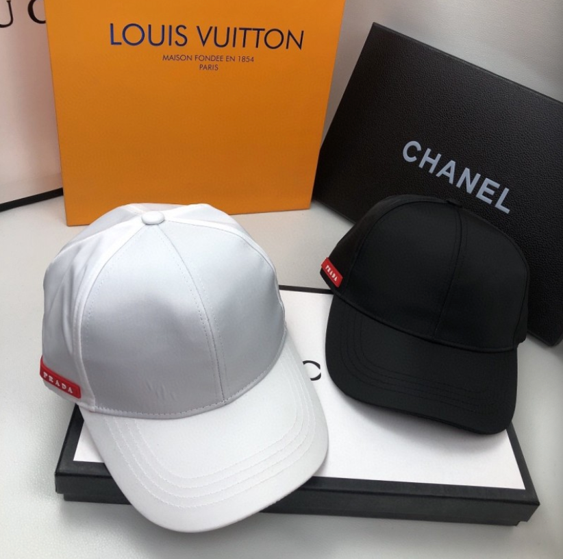 PRADA LINEA ROSSA NYLON BASEBALL CAP – WHITE / BLACK– 1:1 HIGH END