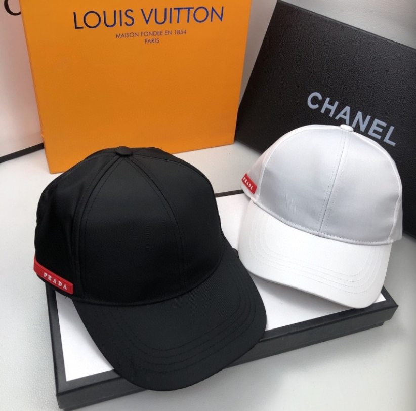 PRADA LINEA ROSSA NYLON BASEBALL CAP – WHITE / BLACK– 1:1 HIGH END
