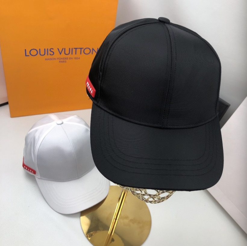 PRADA LINEA ROSSA NYLON BASEBALL CAP – WHITE / BLACK– 1:1 HIGH END