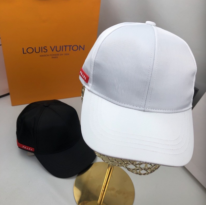 PRADA LINEA ROSSA NYLON BASEBALL CAP – WHITE / BLACK– 1:1 HIGH END