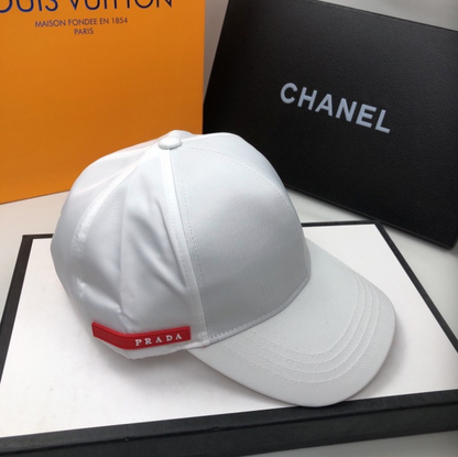 PRADA LINEA ROSSA NYLON BASEBALL CAP – WHITE / BLACK– 1:1 HIGH END