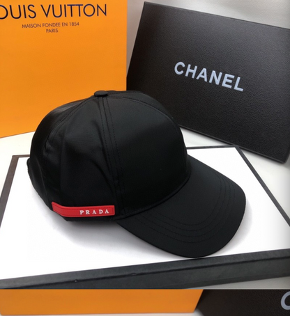PRADA LINEA ROSSA NYLON BASEBALL CAP – WHITE / BLACK– 1:1 HIGH END