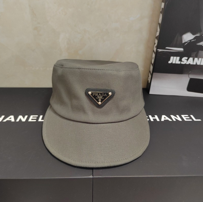 PRADA DRILL / RE-NYLON CADET HAT – SAGE GREEN / GREY / BLACK / MUSTARD / OFF-WHITE – 1:1 HIGH END