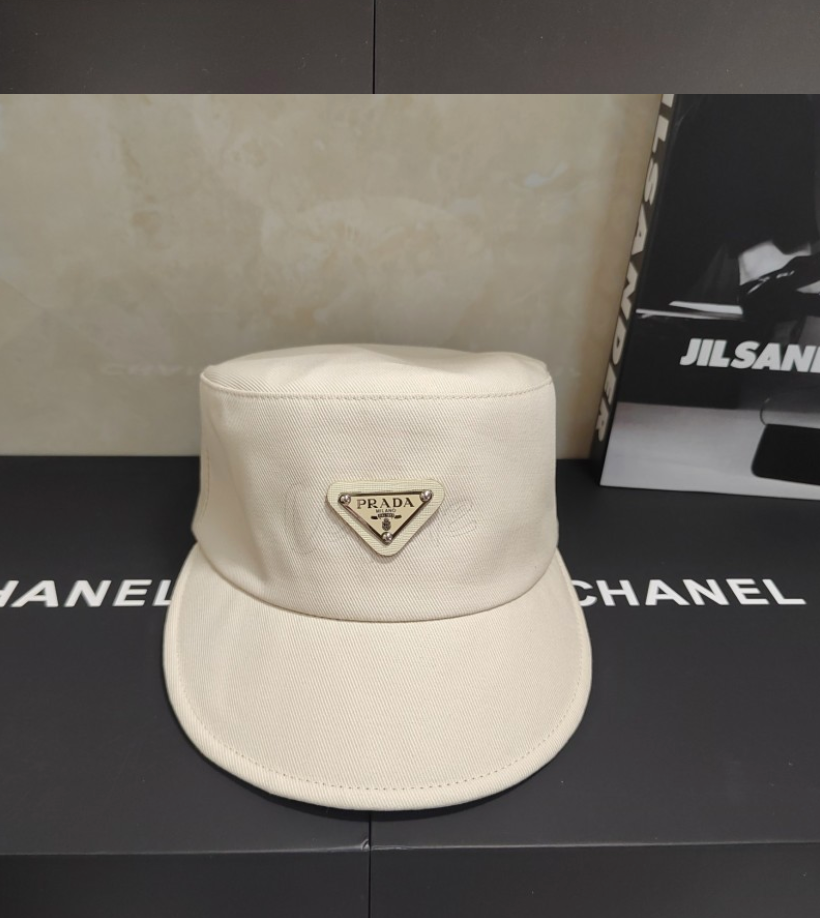 PRADA DRILL / RE-NYLON CADET HAT – SAGE GREEN / GREY / BLACK / MUSTARD / OFF-WHITE – 1:1 HIGH END