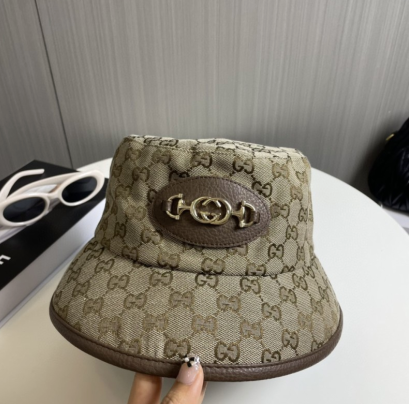 GUCCI HORSEBIT GG CANVAS BUCKET HAT – BEIGE / EBONY / BLACK – 1:1 HIGH END