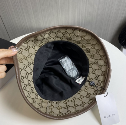 GUCCI HORSEBIT GG CANVAS BUCKET HAT – BEIGE / EBONY / BLACK – 1:1 HIGH END