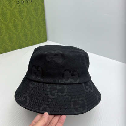 GUCCI JUMBO GG CANVAS BUCKET HAT – CAMEL / EBONY & BLACK – 1:1 HIGH END
