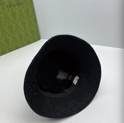 GUCCI JUMBO GG CANVAS BUCKET HAT – CAMEL / EBONY & BLACK – 1:1 HIGH END