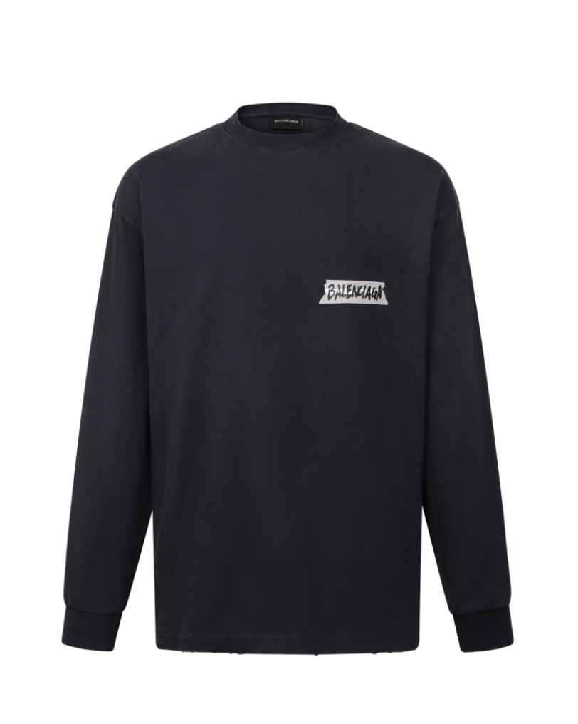 BALENCIAGA 26SS MASKING TAPE LONG SLEEVE T-SHIRT – 1:1 HIGH END