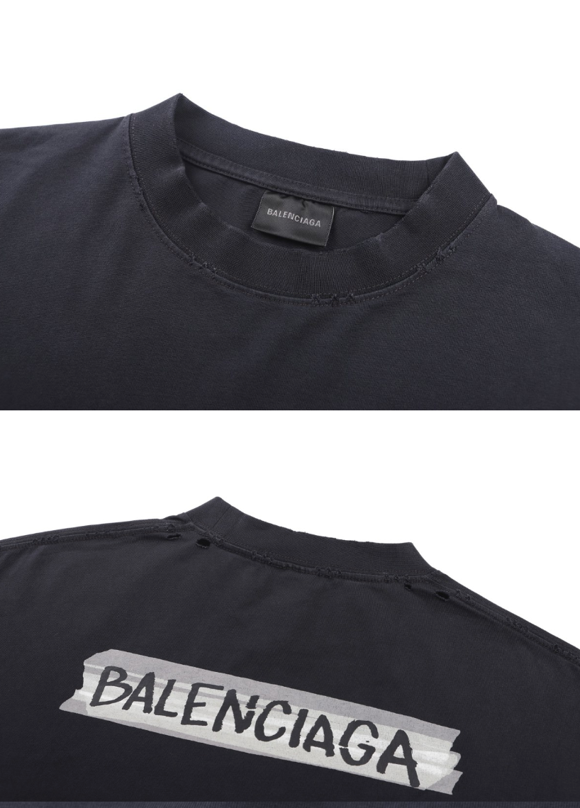 BALENCIAGA 26SS MASKING TAPE LONG SLEEVE T-SHIRT – 1:1 HIGH END