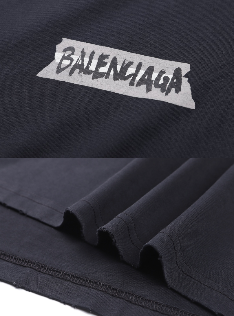 BALENCIAGA 26SS MASKING TAPE LONG SLEEVE T-SHIRT – 1:1 HIGH END