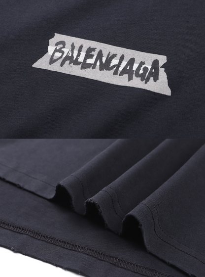 BALENCIAGA 26SS MASKING TAPE LONG SLEEVE T-SHIRT – 1:1 HIGH END