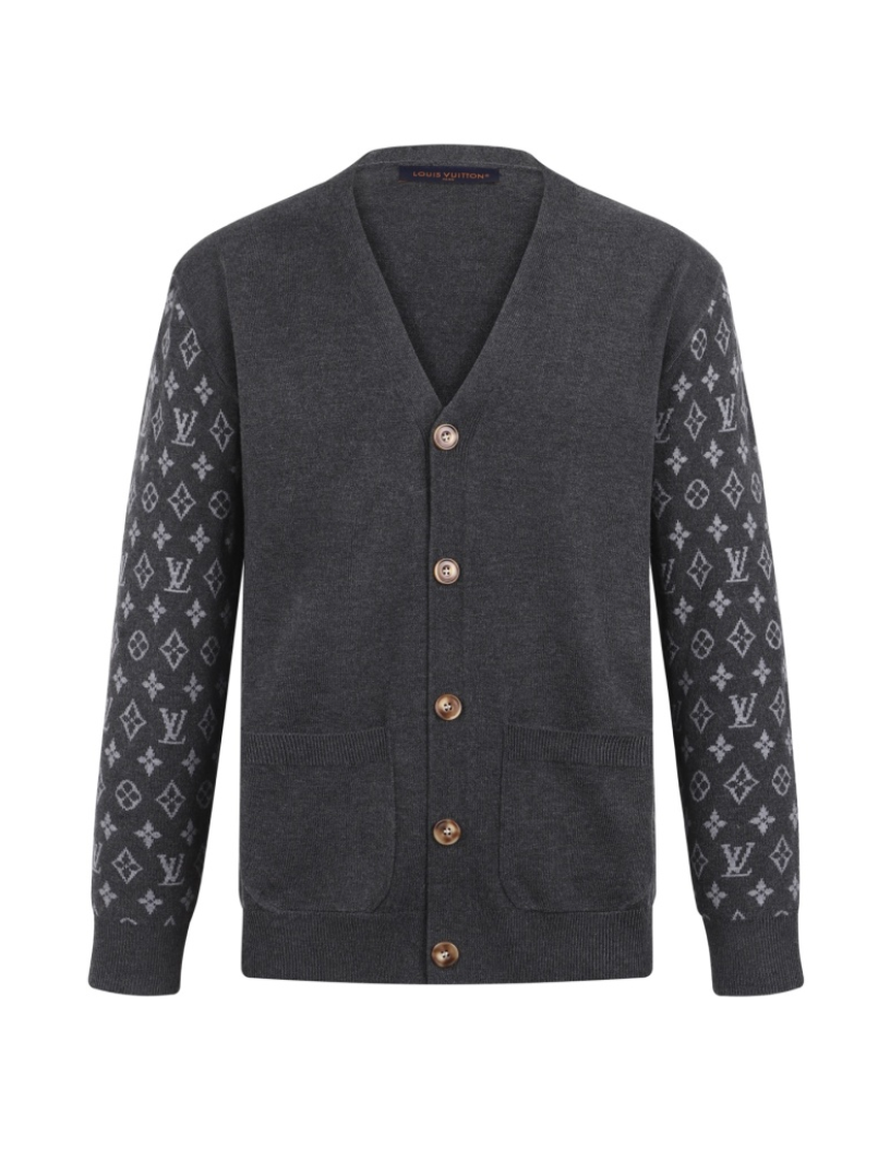 LOUIS VUITTON 26FW MONOGRAM CASHMERE BLEND KNIT CARDIGAN – HIGH END