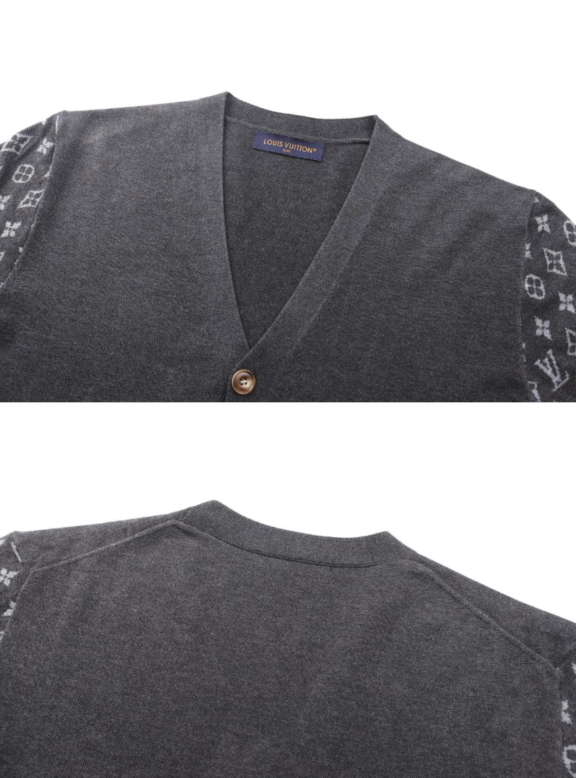 LOUIS VUITTON 26FW MONOGRAM CASHMERE BLEND KNIT CARDIGAN – HIGH END