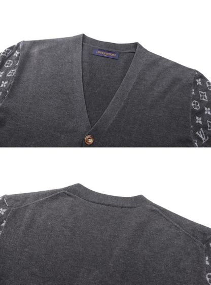 LOUIS VUITTON 26FW MONOGRAM CASHMERE BLEND KNIT CARDIGAN – HIGH END