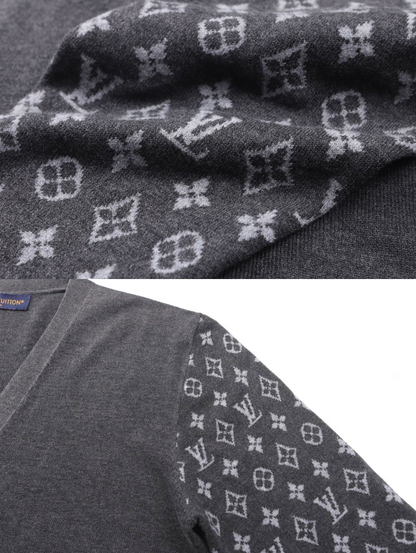 LOUIS VUITTON 26FW MONOGRAM CASHMERE BLEND KNIT CARDIGAN – HIGH END