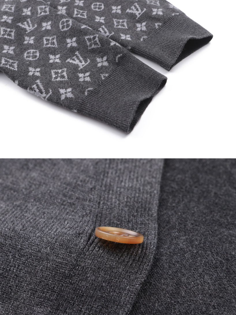 LOUIS VUITTON 26FW MONOGRAM CASHMERE BLEND KNIT CARDIGAN – HIGH END