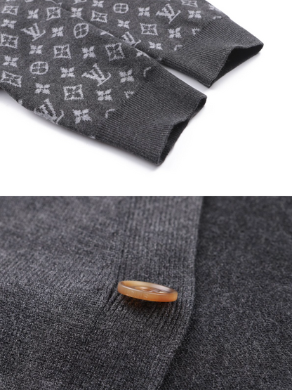 LOUIS VUITTON 26FW MONOGRAM CASHMERE BLEND KNIT CARDIGAN – HIGH END