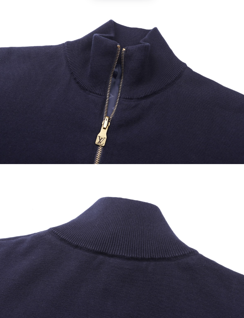 LOUIS VUITTON 26FW DOUBLE-SIDED BLEND LOGO BADGE SWEATSHIRT – HIGH END